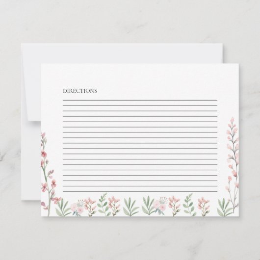 Modern Butterflies Vrijgezellenfeest Recept Kaart (Achterkant)