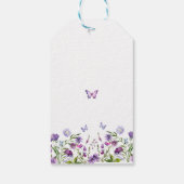 Modern Butterflies Vrijgezellenfeest Welkomstbord Cadeaulabel (Achterkant)