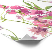 Modern Butterflies Vrijgezellenfeest Welkomstbord Poster (Hoek)