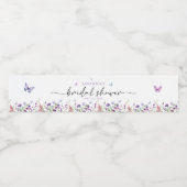 Modern Butterflies Vrijgezellenfeest Welkomstbord Waterfles Etiket (Enkel label)