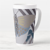 Modern Butterfly Latte Mok (Rechterhoek)