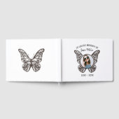 Modern Butterfly Memorial Guest Book Gastenboek (Volledig)