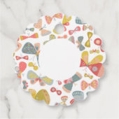 Modern Butterfly Pattern Bedankjes Labels (Achterkant)