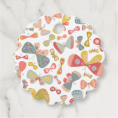 Modern Butterfly Pattern Bedankjes Labels (Voorkant)