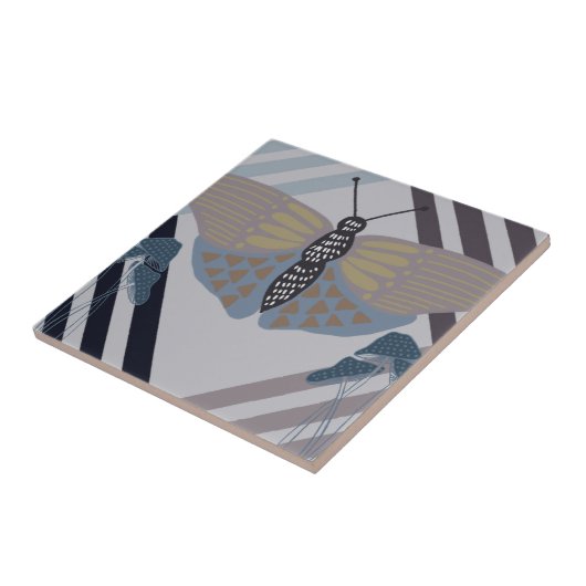 Modern Butterfly Tegeltje (Zijkant)