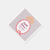 Modern Butterfly Tiara Crown Squiggle  Servet (Hoek)