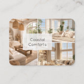 Modern Cabin Rental Property QR Code Visitekaartje (Voorkant)