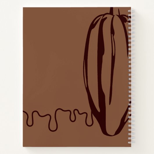 Modern Cacao Pod Chocolatier Chocolade Recept Notitieboek (Achterkant)