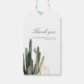 Modern Cactus Baby Gift Label - 2 x 3,5 inch Cadeaulabel (Voorkant)