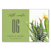 MODERN CACTUS FLORAL GARDEN WATERVERF KAART (Achterkant)