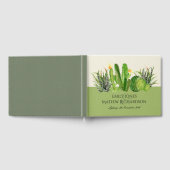 MODERN CACTUS FLORAL GARDEN WATERVERF MONOGRAM GASTENBOEK (Volledig)