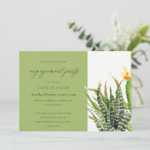 MODERN CACTUS FLORAL GARDEN WATERVERF VERLOVING KAART (Staand voorkant)