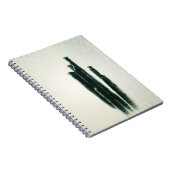 Modern Cactus Foto Art Green Notitieboek (Rechterzijde)