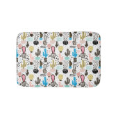 Modern Cactus Geometric Pattern Badmat (Voorkant)