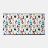 Modern Cactus Geometric Pattern Bureaumat (Voorkant)