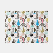 Modern Cactus Geometric Pattern Deurmat (Voorkant)