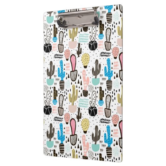 Modern Cactus Geometric Pattern Klembord (Links)