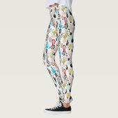 Modern Cactus Geometric Pattern Leggings (Links)