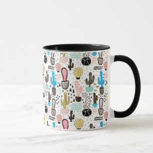 Modern Cactus Geometric Pattern Mok