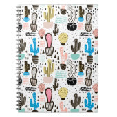 Modern Cactus Geometric Pattern Notitieboek (Voorkant)