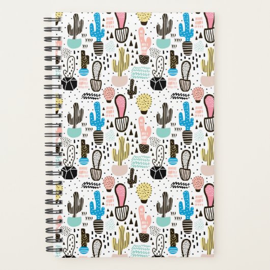 Modern Cactus Geometric Pattern Planner (Voorkant)