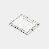 Modern Cactus Geometric Pattern Post-it® Notes (Schuin)