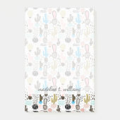 Modern Cactus Geometric Pattern Post-it® Notes (Voorkant)