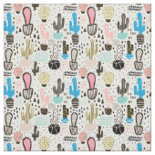 Modern Cactus Geometric Pattern Stof (Swatch)