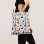 Modern Cactus Geometric Pattern Tote Bag (Dichtbij)