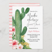 Modern Cactus Nacho Gemiddeld Vrijgezellenfeest Kaart (Voorkant / Achterkant)