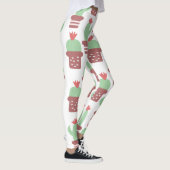 Modern Cactus Pot Plant Pattern Leggings (Rechts)