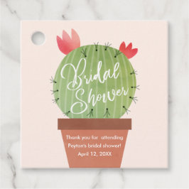 Modern Cactus Vrijgezellenfeest Hartelijk dank Bedankjes Labels