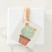 Modern Cactus Vrijgezellenfeest Hartelijk dank Bedankjes Labels (In situ)