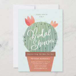 Modern Cactus Vrijgezellenfeest Kaart