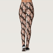 Modern cadeau voor haar gezichten met unieke leuke leggings (Achterkant)