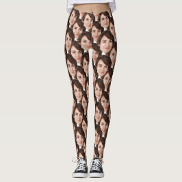 Modern cadeau voor haar gezichten met unieke leuke leggings