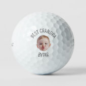 Modern cadeau voor papa of opa Gepersonaliseerde f Golfballen (Voorkant)