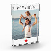 Modern cadeau voor papa opa, opa verjaardagscadeau fotoblokken (Links)