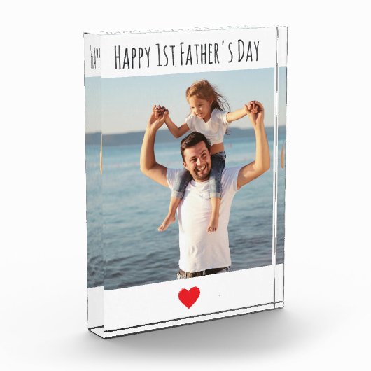 Modern cadeau voor papa opa, opa verjaardagscadeau fotoblokken (Links)