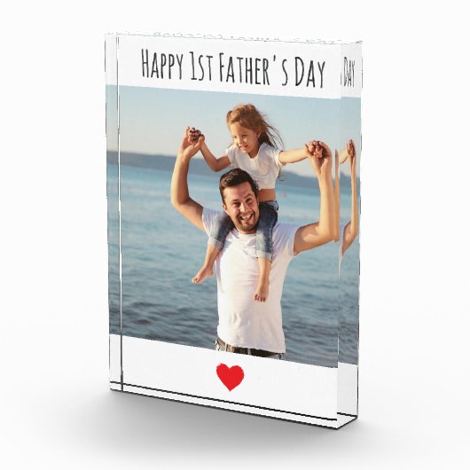 Modern cadeau voor papa opa, opa verjaardagscadeau fotoblokken (Rechts)