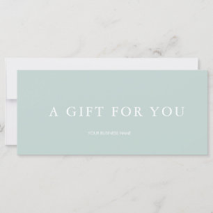 Modern cadeaubon