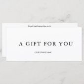 Modern cadeaubon (Voorkant / Achterkant)