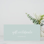 Modern cadeaubon (Staand voorkant)