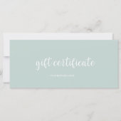 Modern cadeaubon (Voorkant)