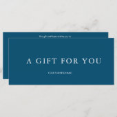 Modern cadeaubon (Voorkant / Achterkant)