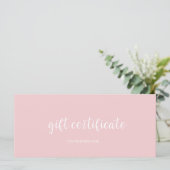 Modern cadeaubon (Staand voorkant)