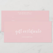 Modern cadeaubon (Voorkant / Achterkant)