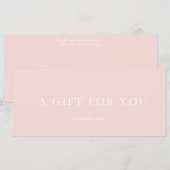 Modern cadeaubon (Voorkant / Achterkant)