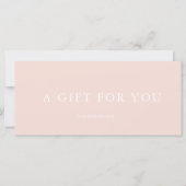 Modern cadeaubon (Voorkant)