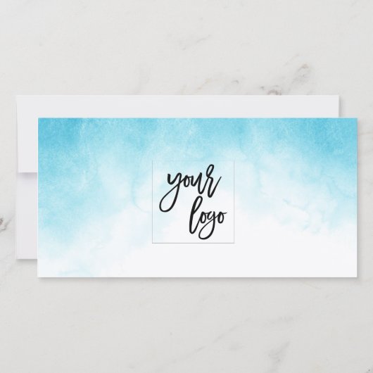 modern cadeaubon certificaat logo toevoegen aqua b (Achterkant)